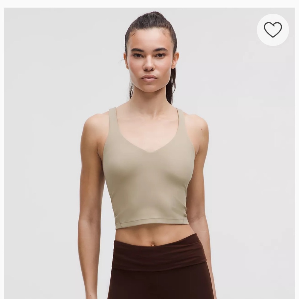 Lululemon Beige Cropped Align Tank Top